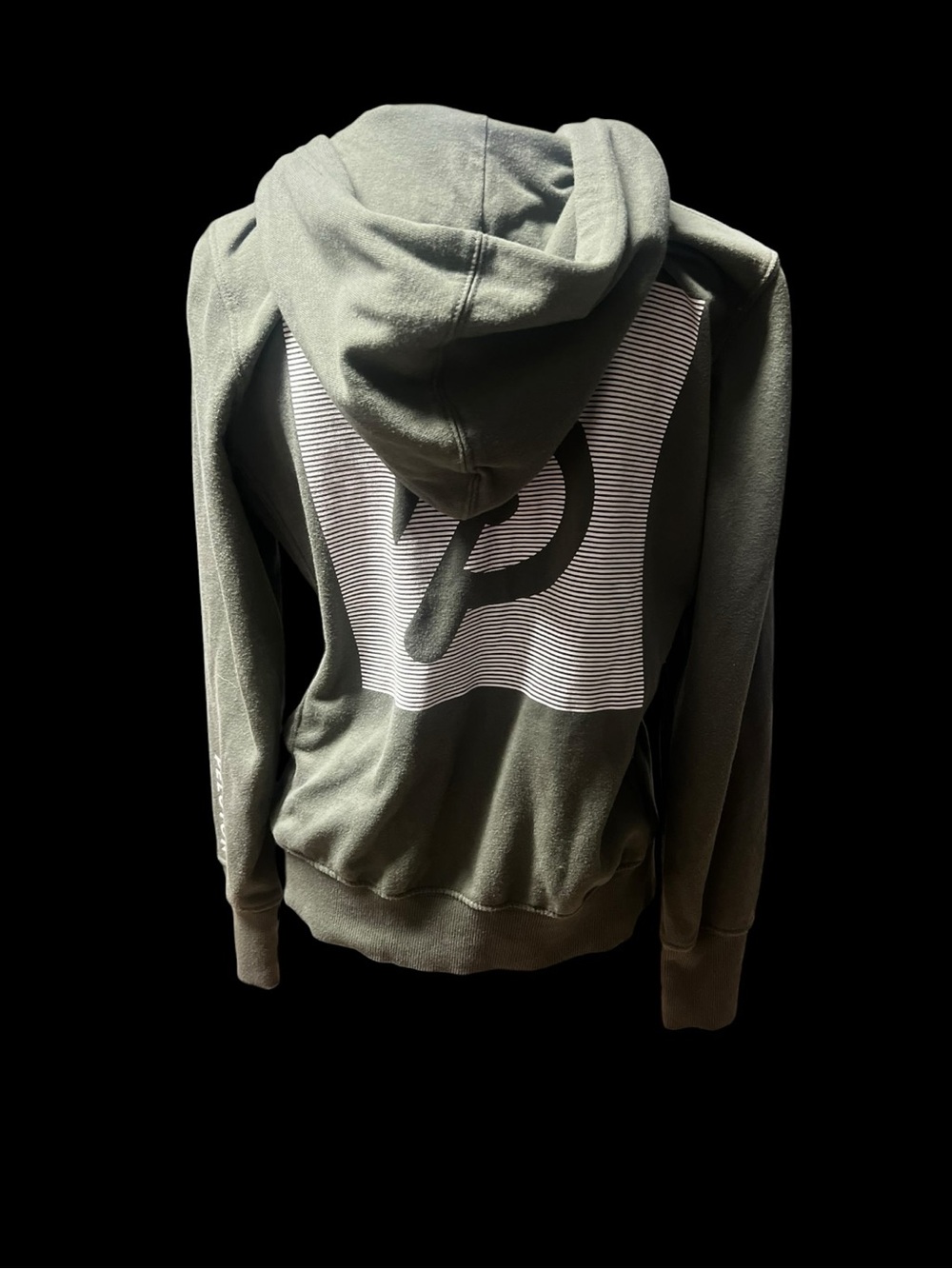 Olive Full Zip Sweat Jacket Peloton medium